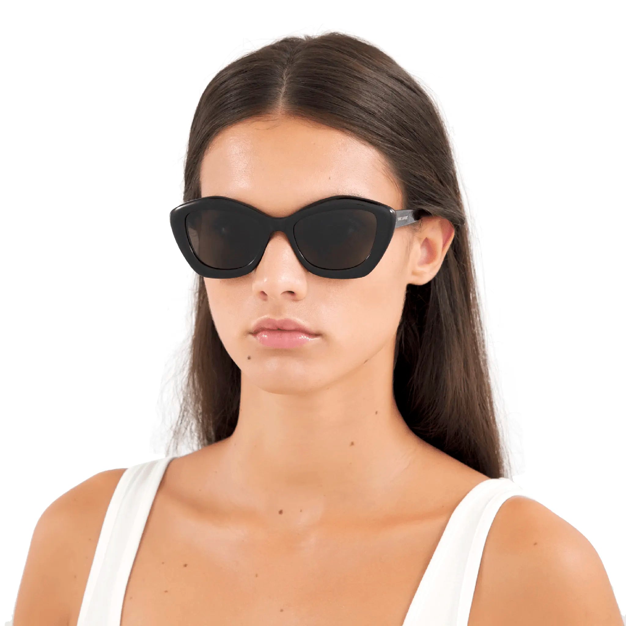 Saint Laurent SL 68 001 Cat Eye Black Sunglasses